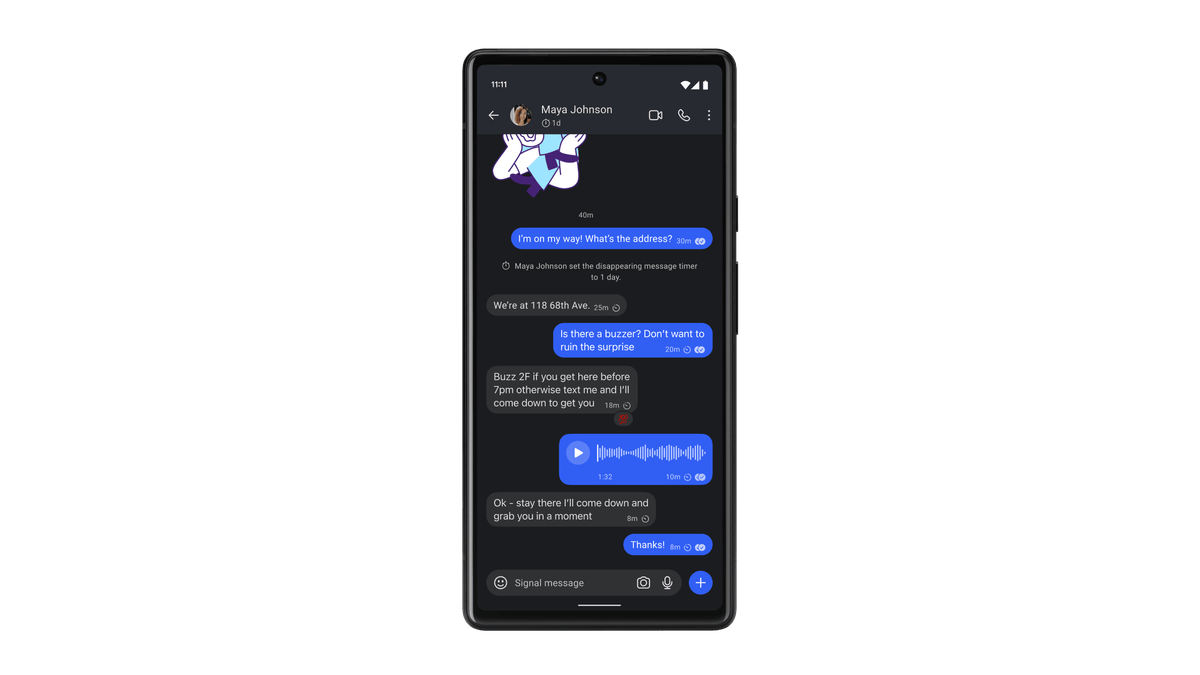 Signal Android 消息界面